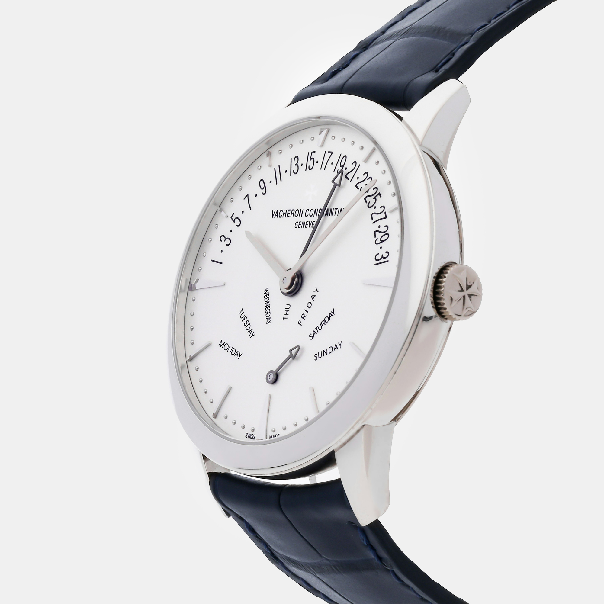 

Vacheron Constantin Silver 18k White Gold Patrimony 86020/000G-9508 Automatic Men's Wristwatch 42 mm