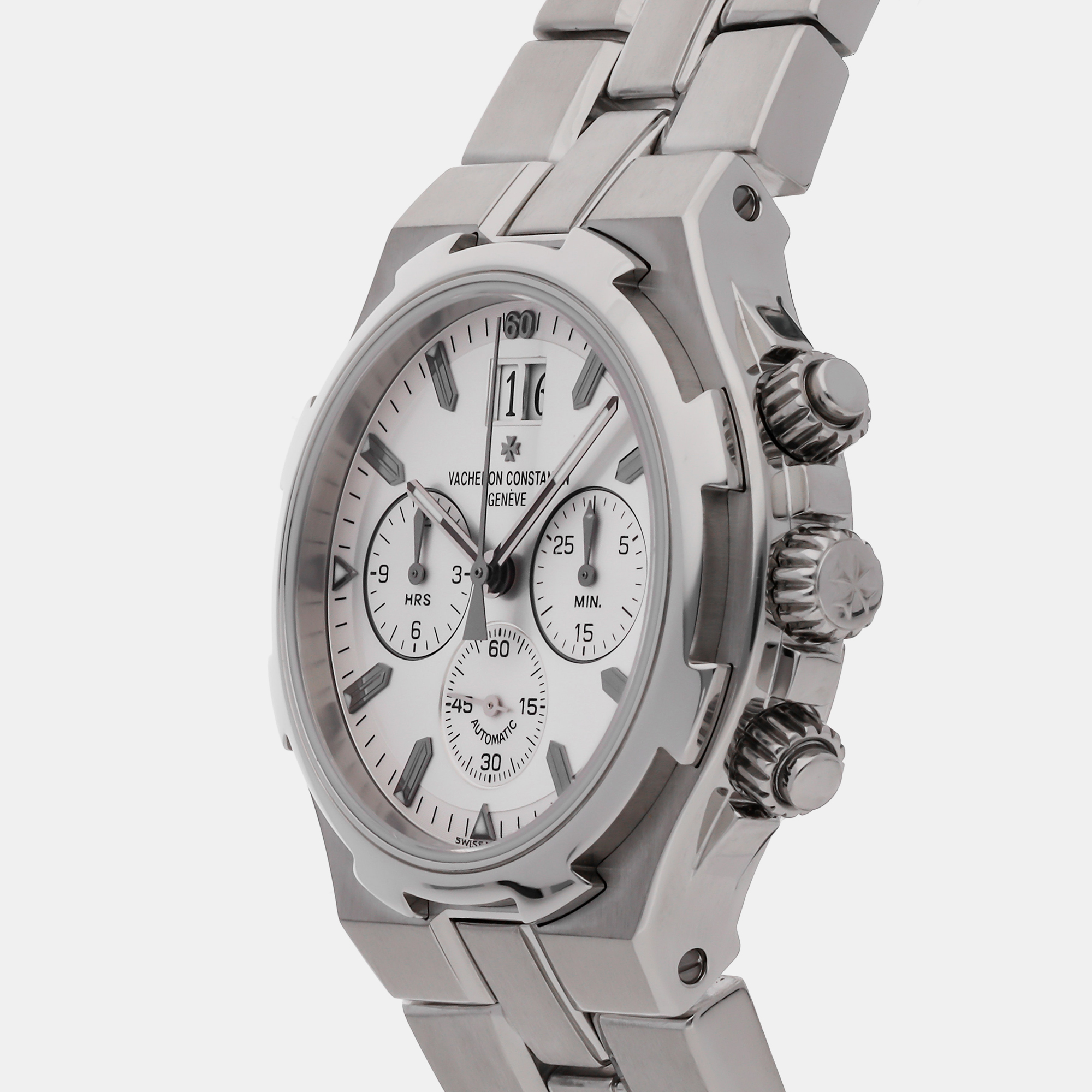 

Vacheron Constantin Silver Stainless Steel Overseas 49140/423A-8790 Automatic Men's Wristwatch 40 mm