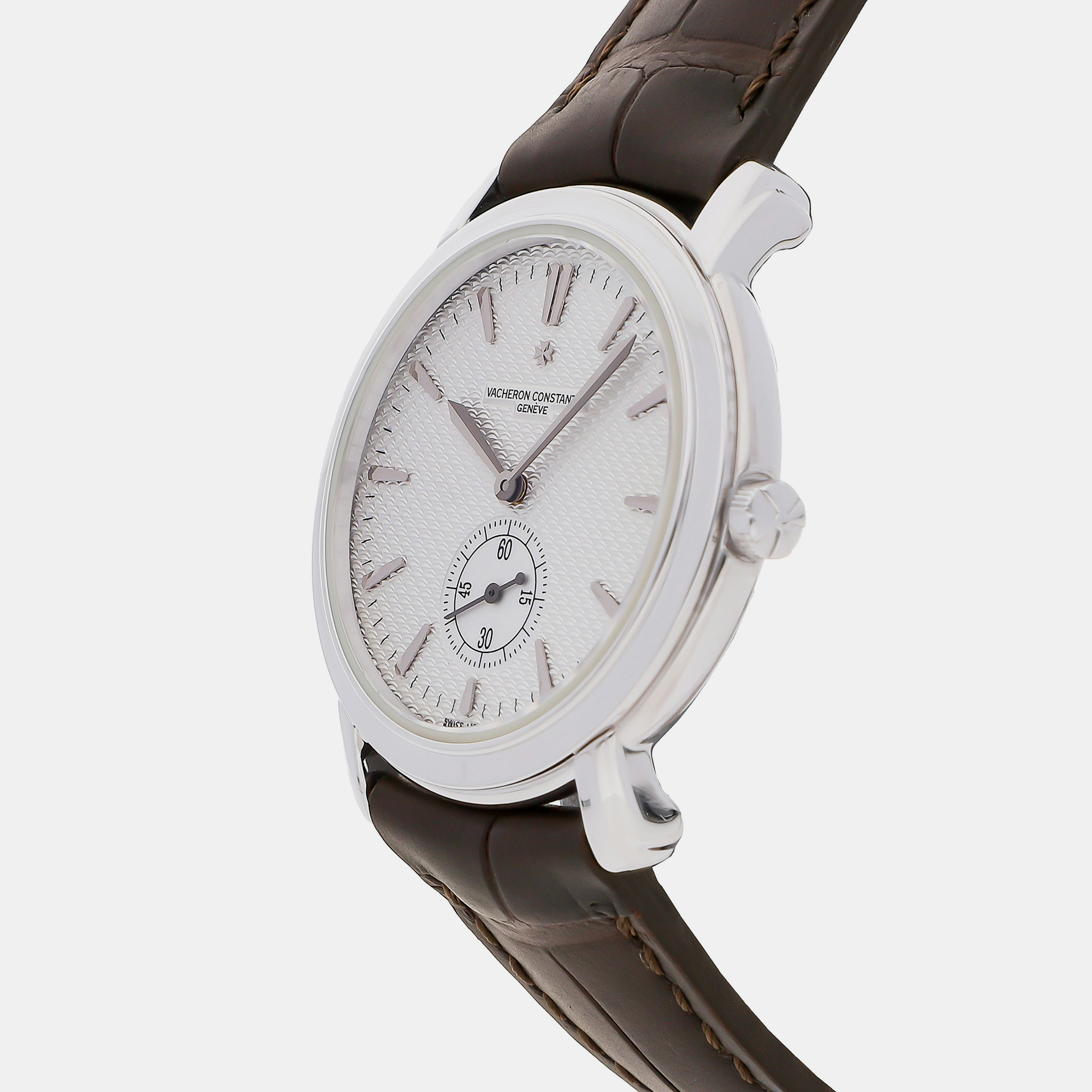 

Vacheron Constantin Silver 18k White Gold Malte 81000/000G-9107 Manual Winding Men's Wristwatch 37 mm