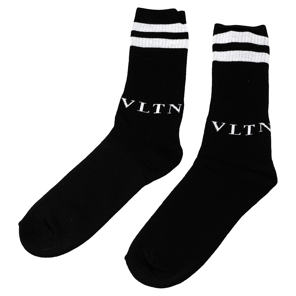 

Valentino Black/White Cotton VLTN Socks S