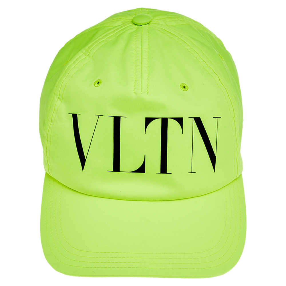 

Valentino Fluo Yellow VLTN Print Baseball Hat Size