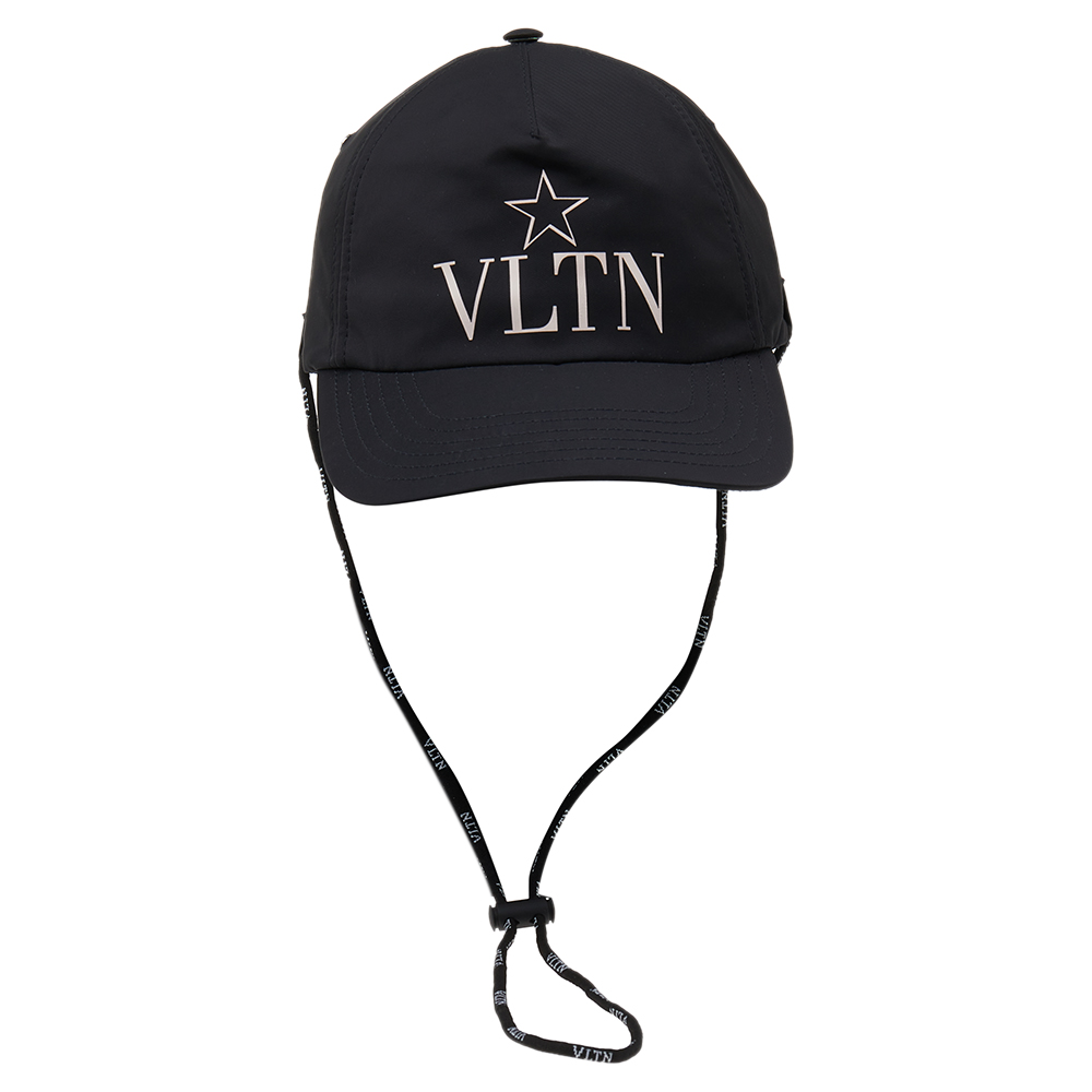 

Valentino Black VLTN Star Print Baseball Hat Size