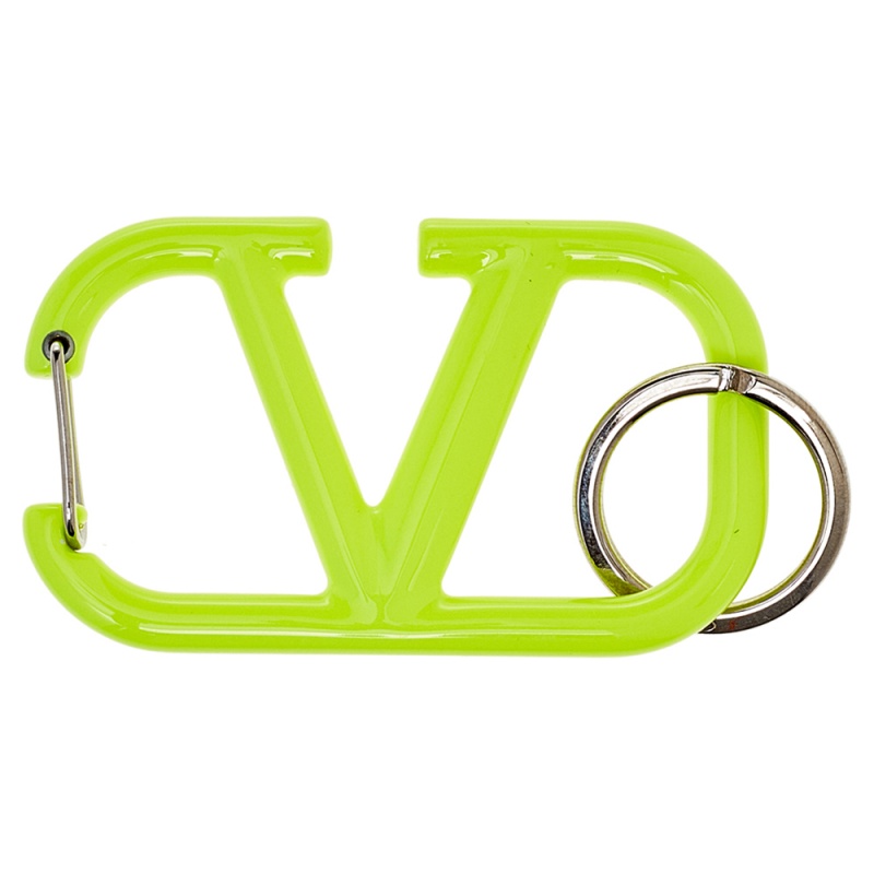 

Valentino Fluo Yellow Lacquered VLOGO Signature Keychain