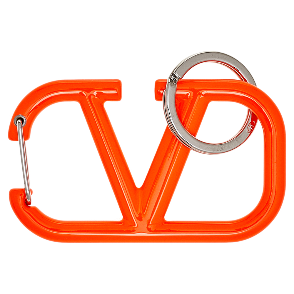 

Valentino Fluo Orange Lacquered VLOGO Signature Keychain