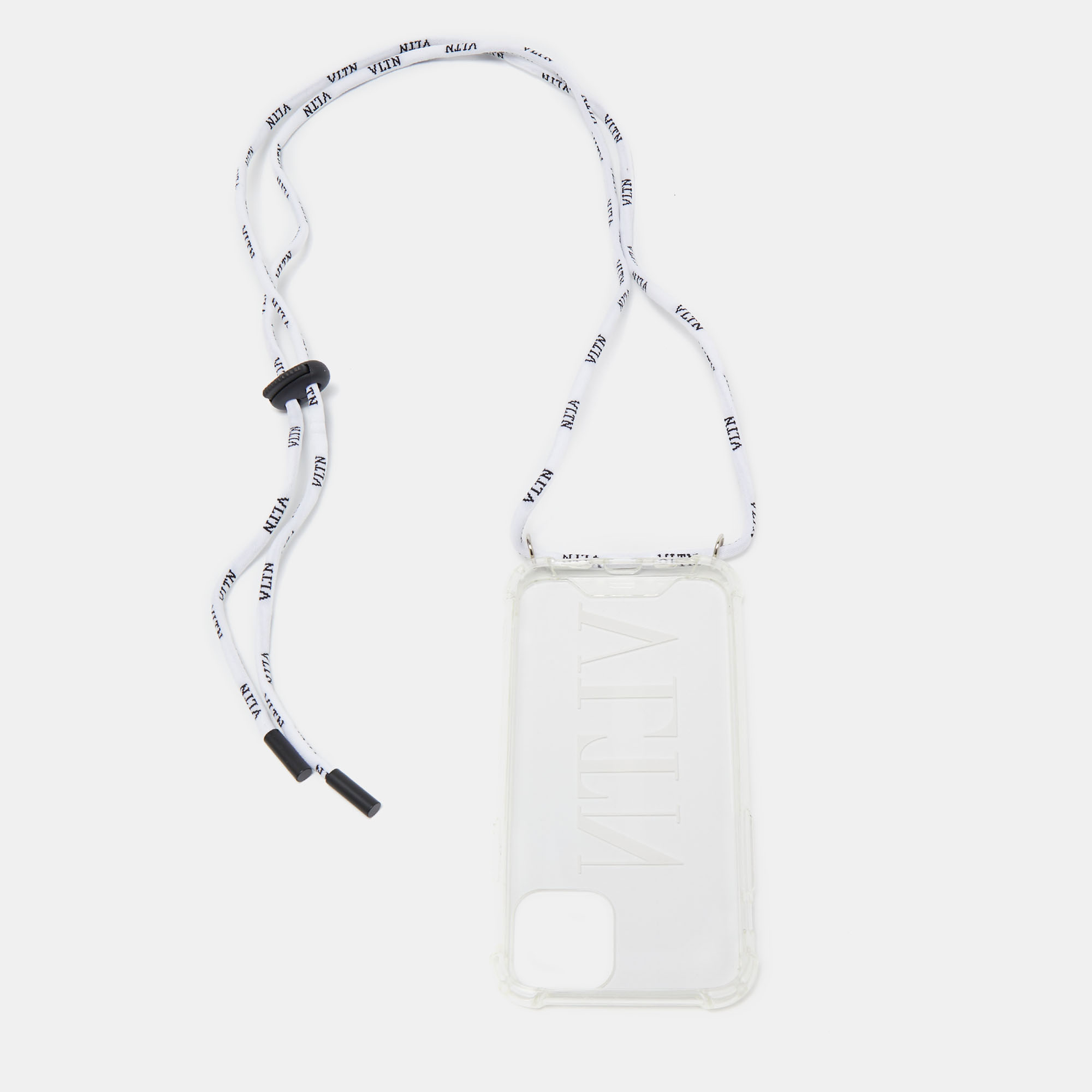 

Valentino White/Clear PVC VLTN iPhone 11 Pro Cover with Strap