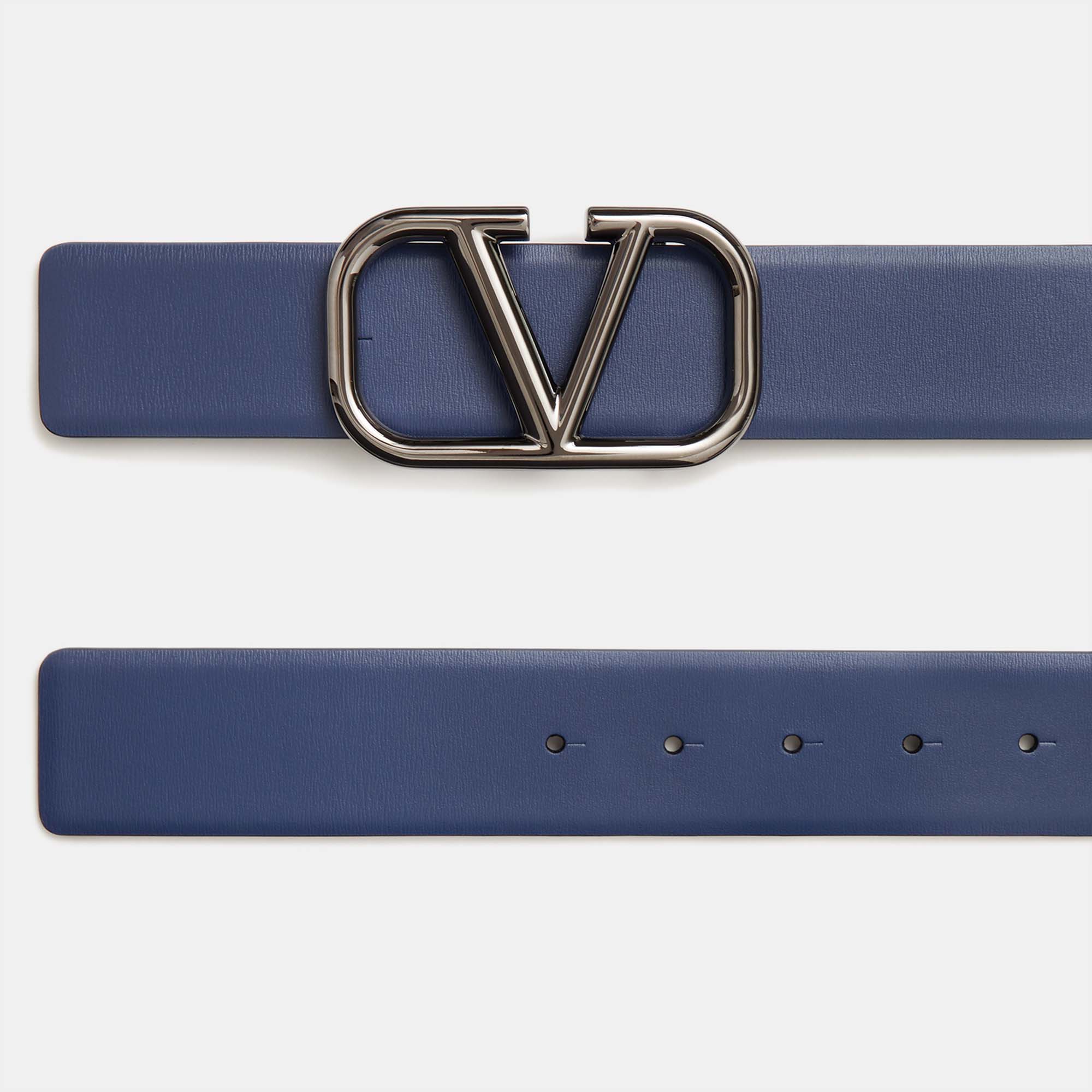 

Valentino Vlogo Blue Leather Belt