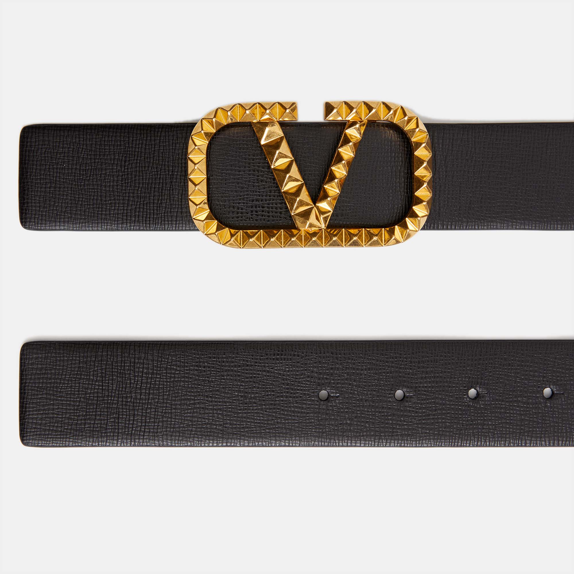 

Valentino Vlogo Black Leather Belt