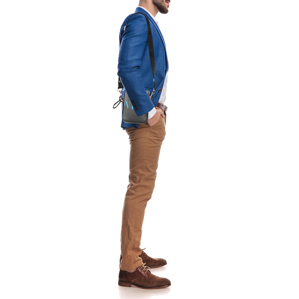 

Valentino Black Leather Small VLTN Crossbody Bag