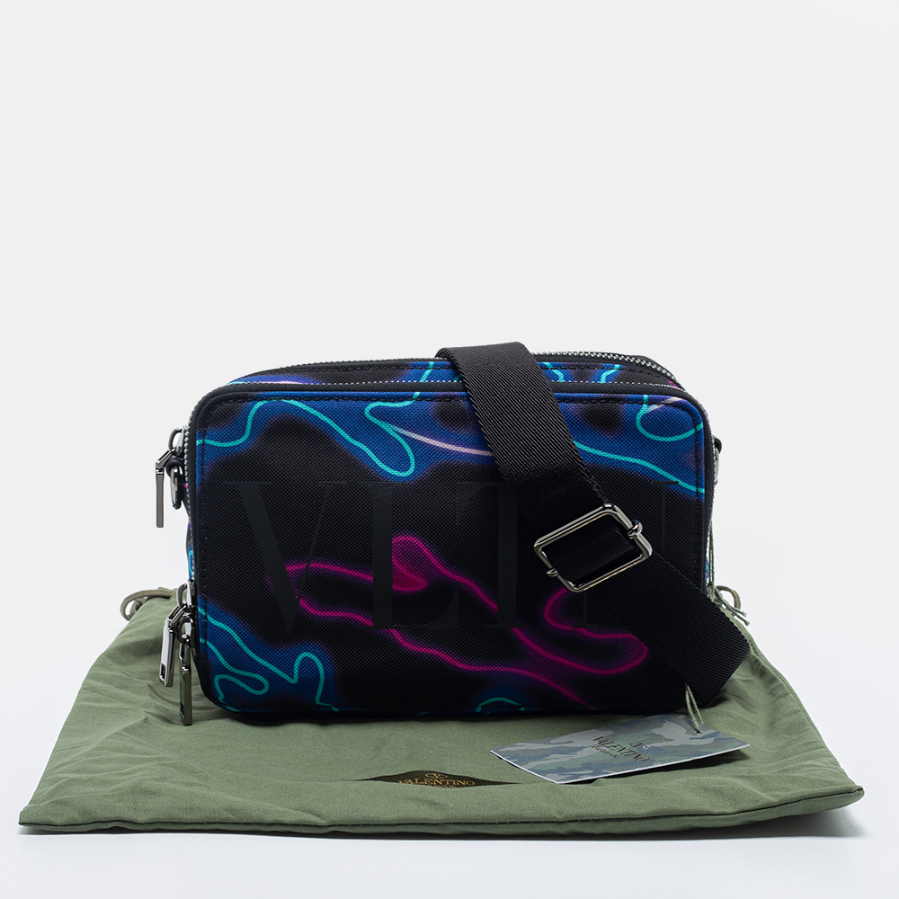 

Valentino Muliticolor Camouflage Nylon VLTN Crossbody Bag, Multicolor