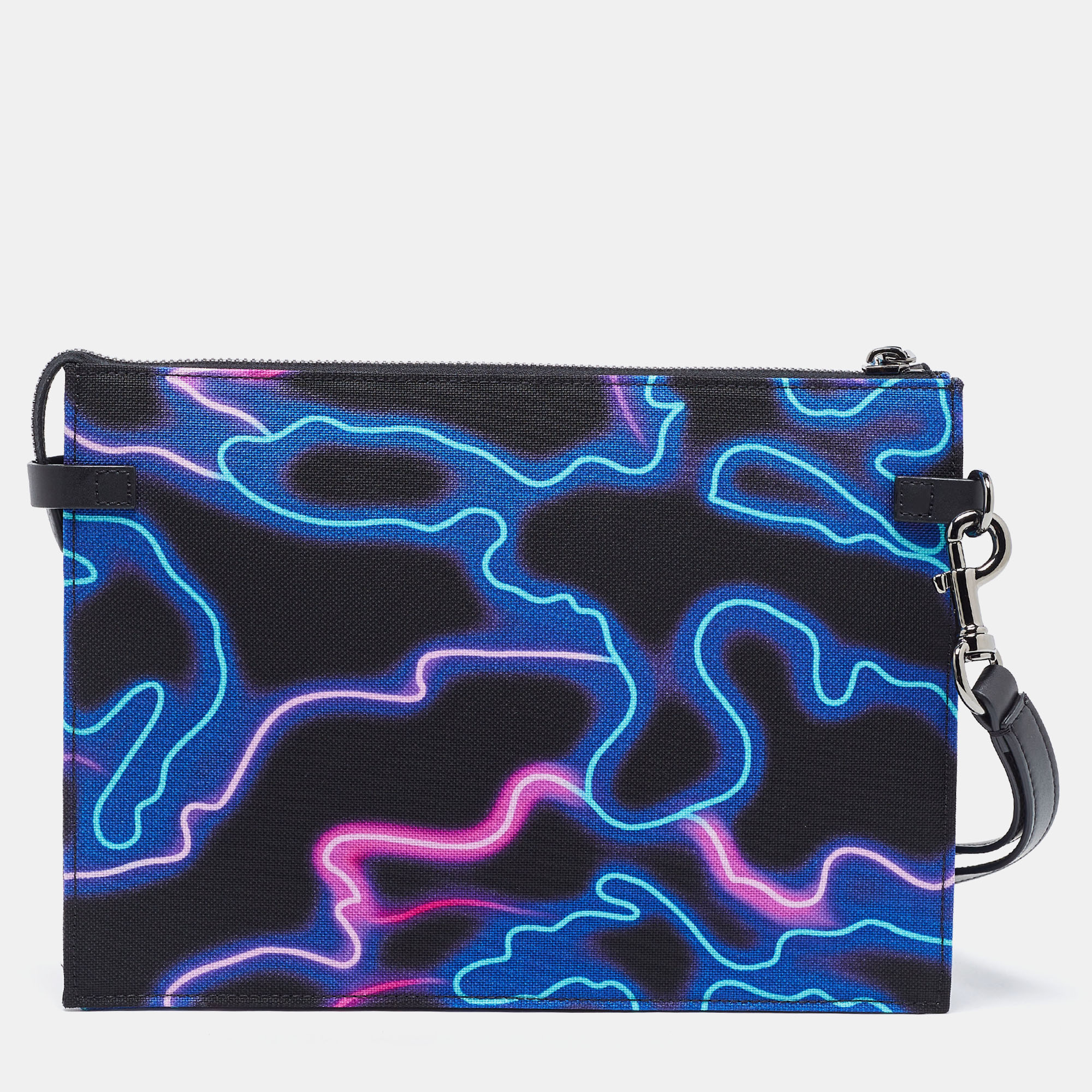

Valentino Multicolor Nylon Zip Wristlet Pouch