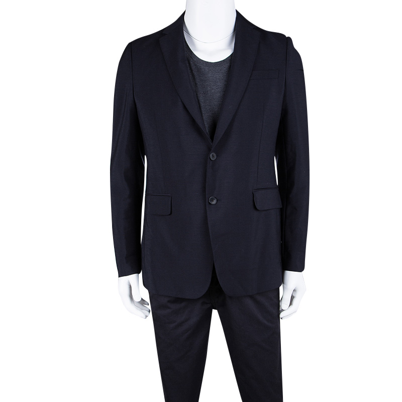 

Valentino Navy Blue Wool Tailored Blazer