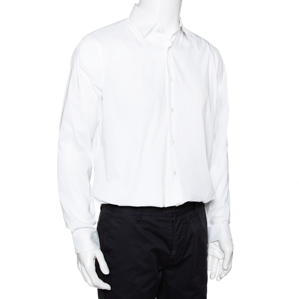 

Valentino White Cotton Shirt Large / EU 41