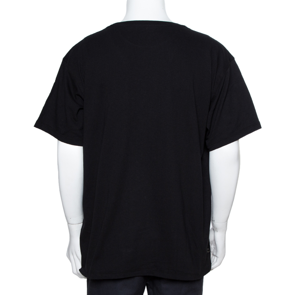 

Valentino Black/White Cotton Vlogo Dreamers T-Shirt Size