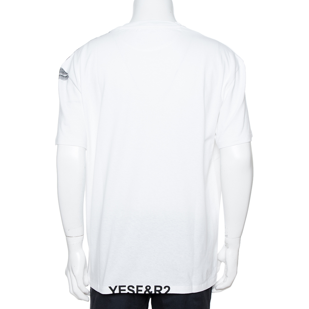 

Valentino White Cotton Butterfly Print T-Shirt 3XL