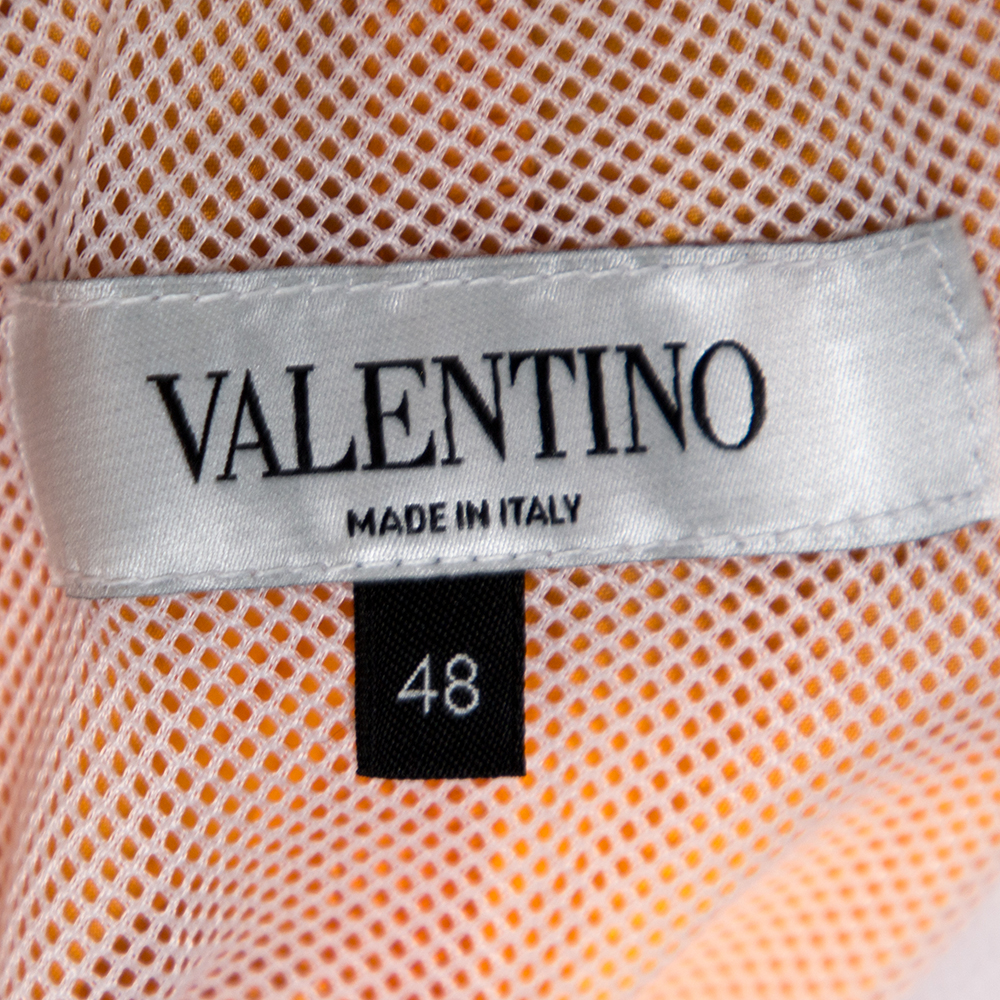 

Valentino Orange Yellow City Graphic Print Swim Shorts Size