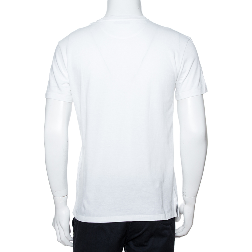 

Valentino White Cotton Print T-Shirt