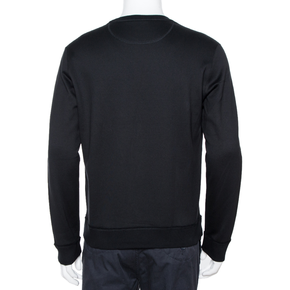 

Valentino Black/ White Cotton Vlogo Dreamers Print Sweatshirt Size