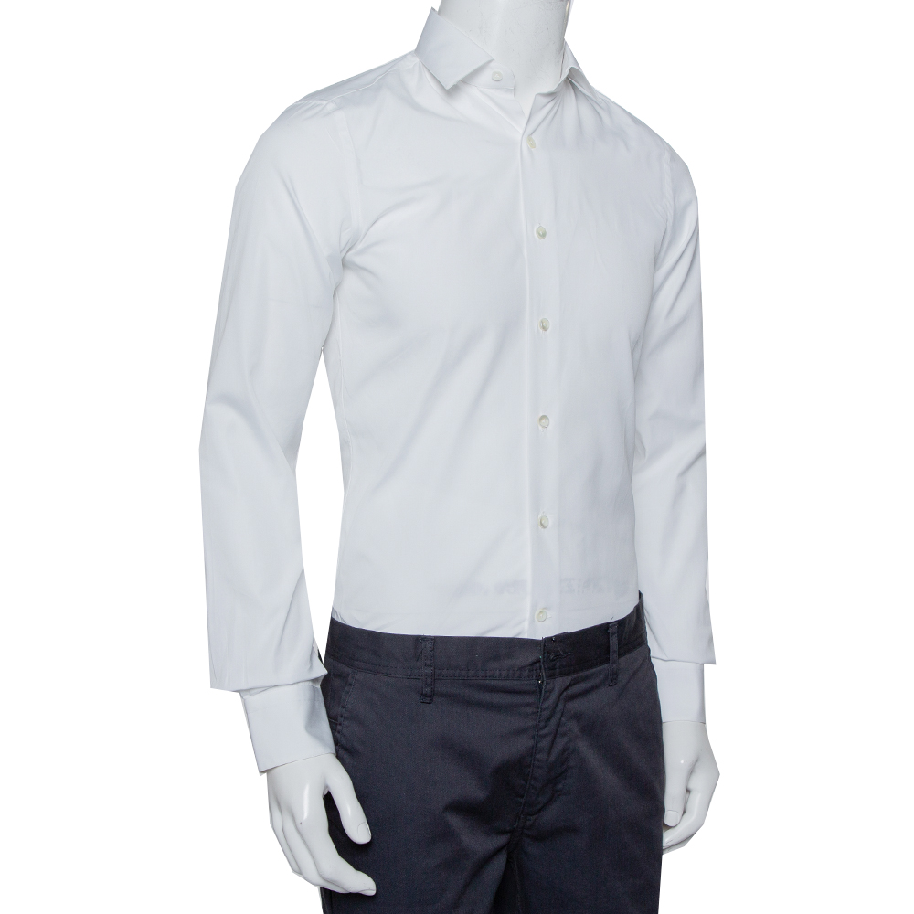 

Valentino White Cotton Button Front Shirt