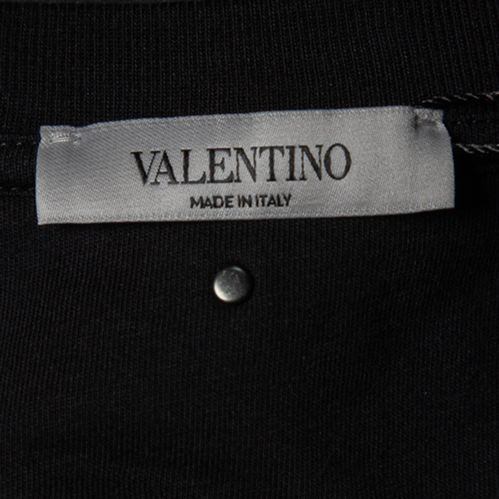 

Valentino Black Want Want Print Cotton Jersey T-Shirt