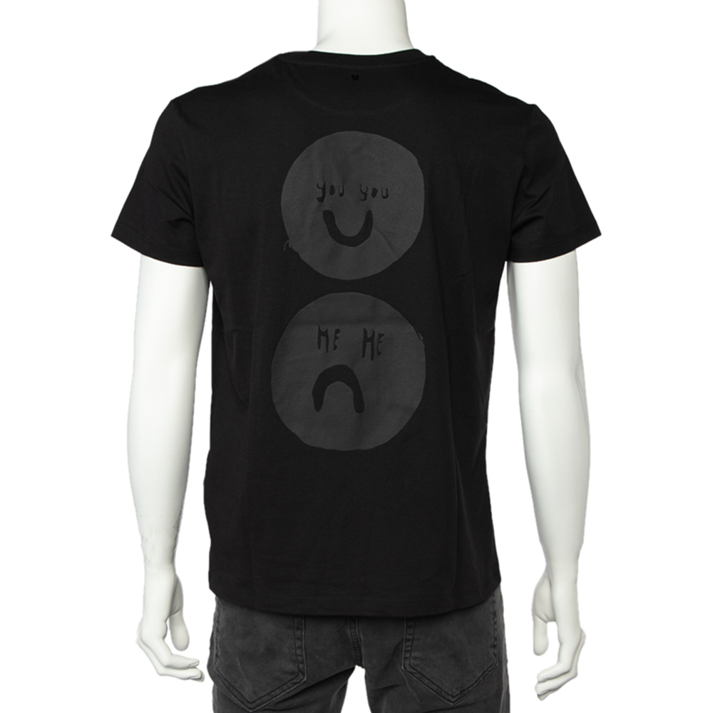 

Valentino Black Want Want Print Cotton Jersey T-Shirt 3XL