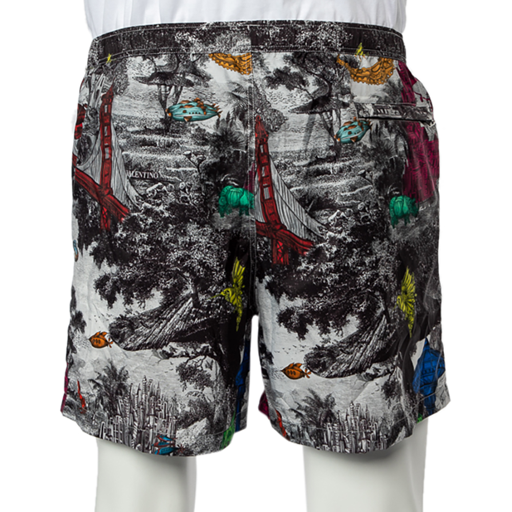 

Valentino Multicolor Dreamatic Print Swim Shorts