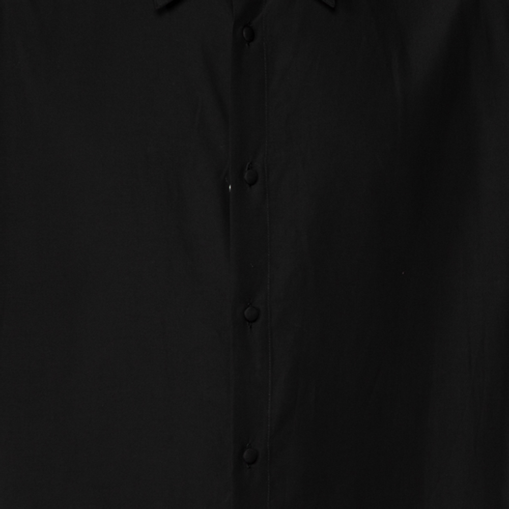 

Valentino Black Lyocell Button Front Oversized Shirt