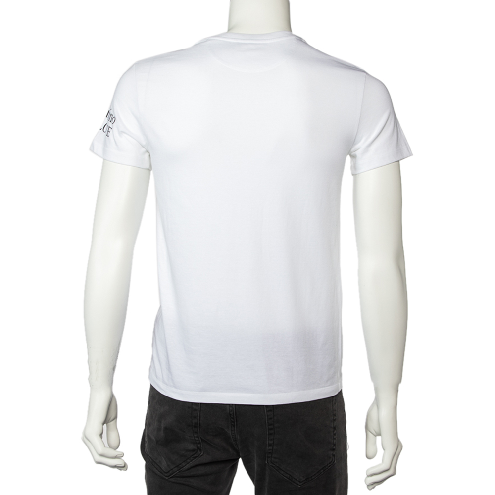 

Valentino White Cotton On Love Printed Crewneck T-Shirt