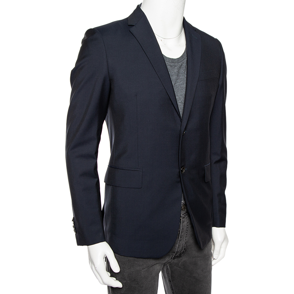 

Valentino Navy Blue Wool Single Breasted Blazer