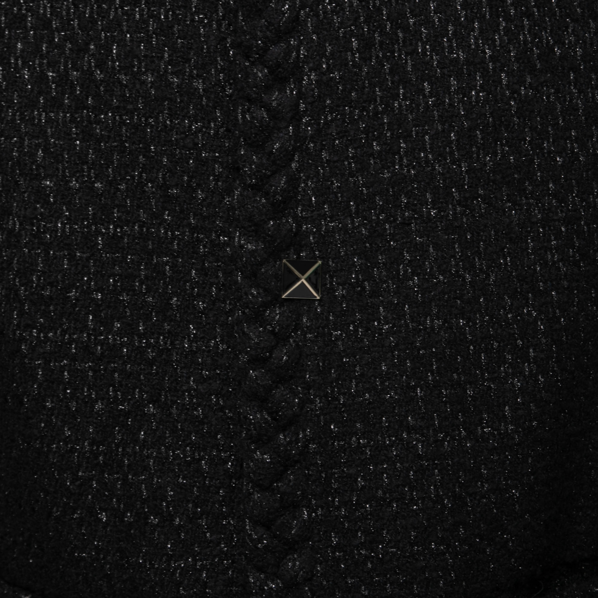 

Valentino Black Tweed Rockstud Detail Jacket  (IT 52