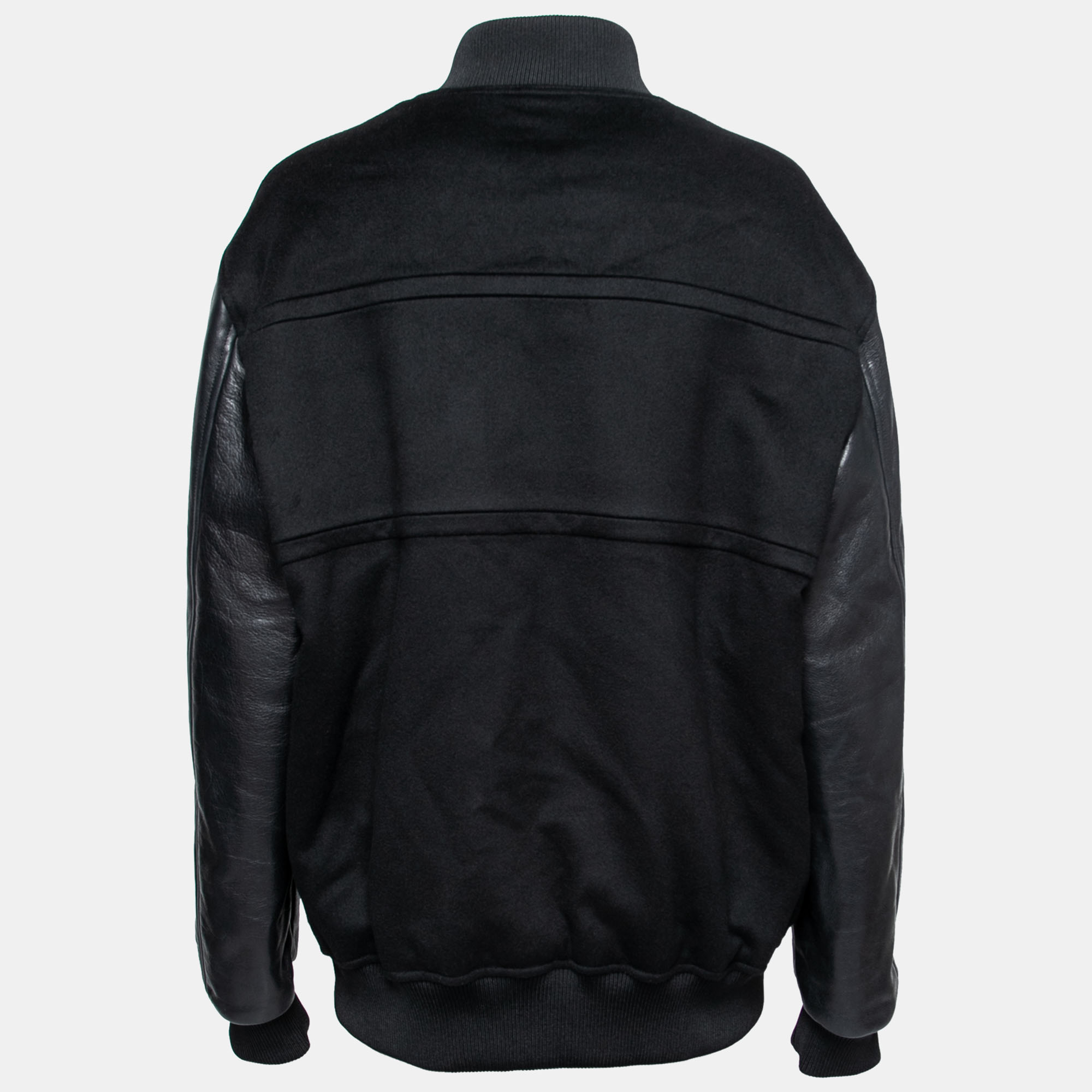 

Valentino Black Wool Button Front Jacket  (IT 52