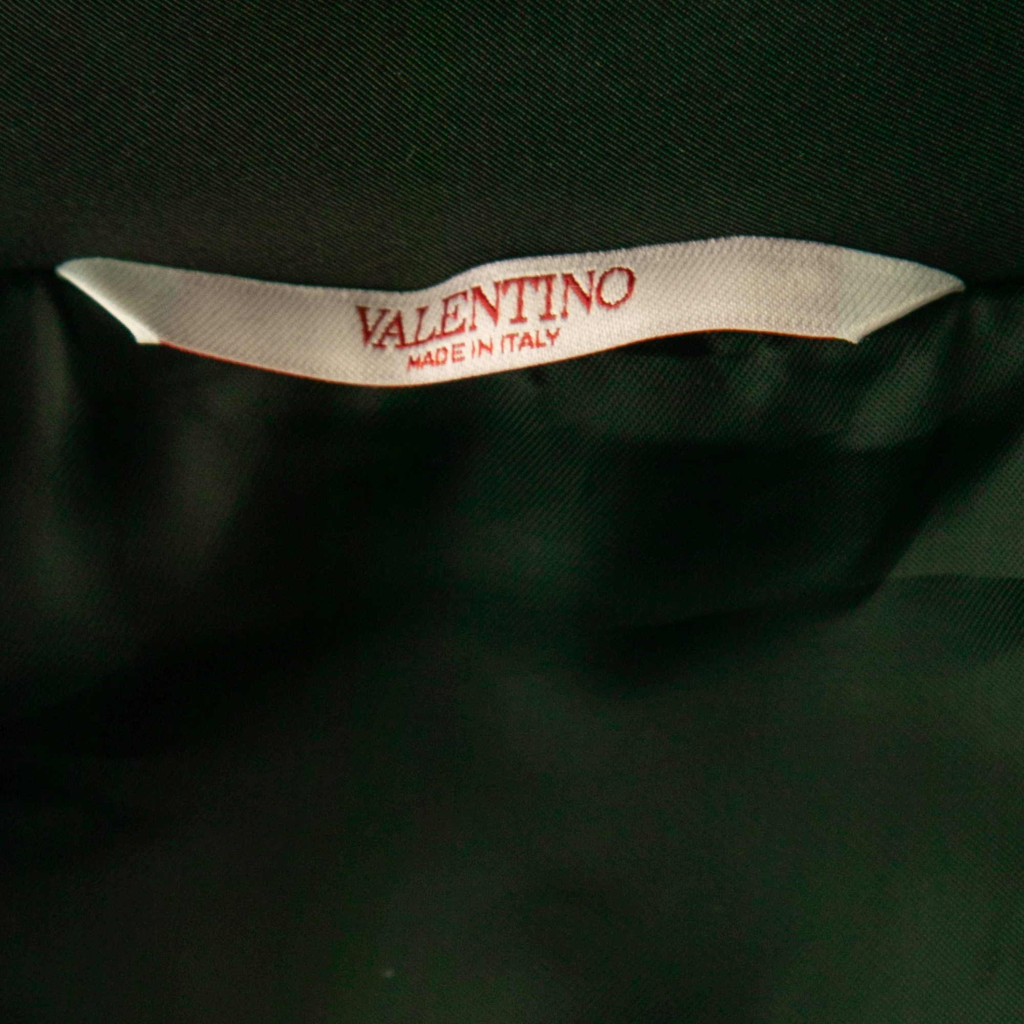 

Valentino Black Silk Bomber Jacket  (IT 48