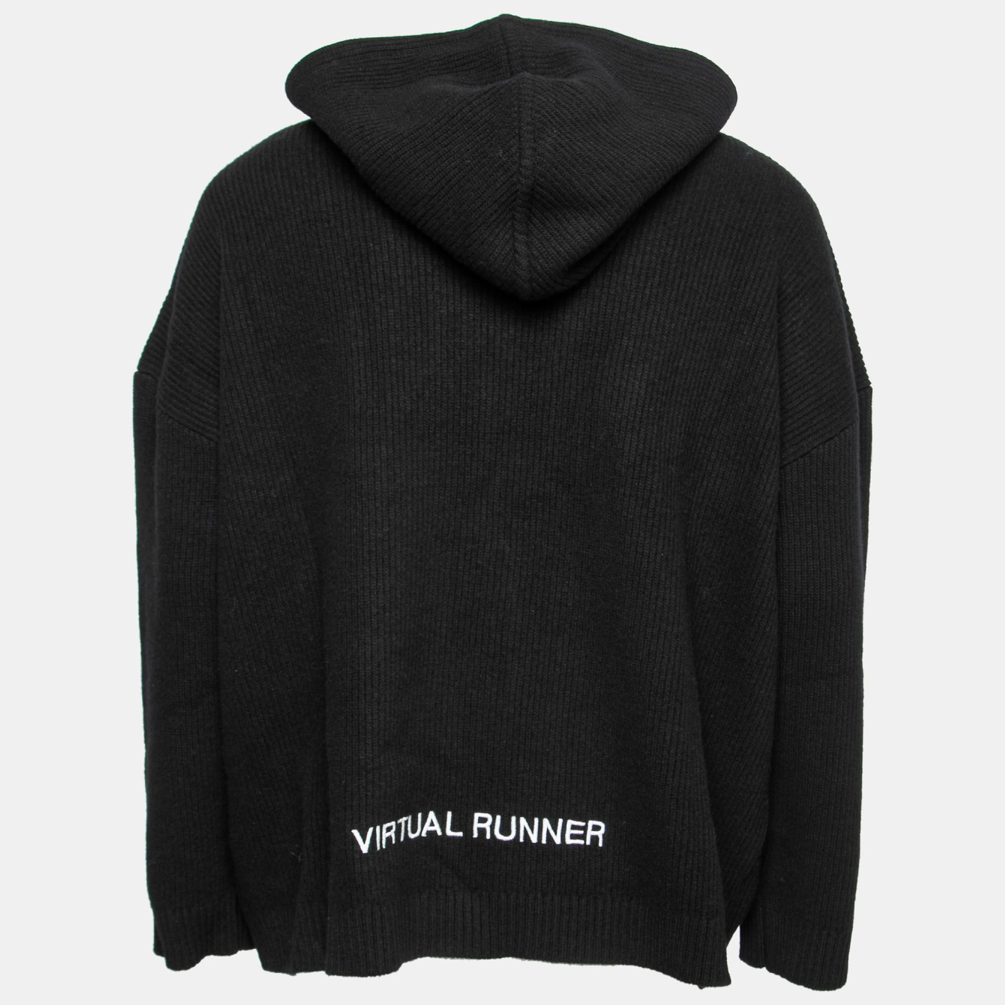 

Valentino Black Virtual Runner Wool Pullover