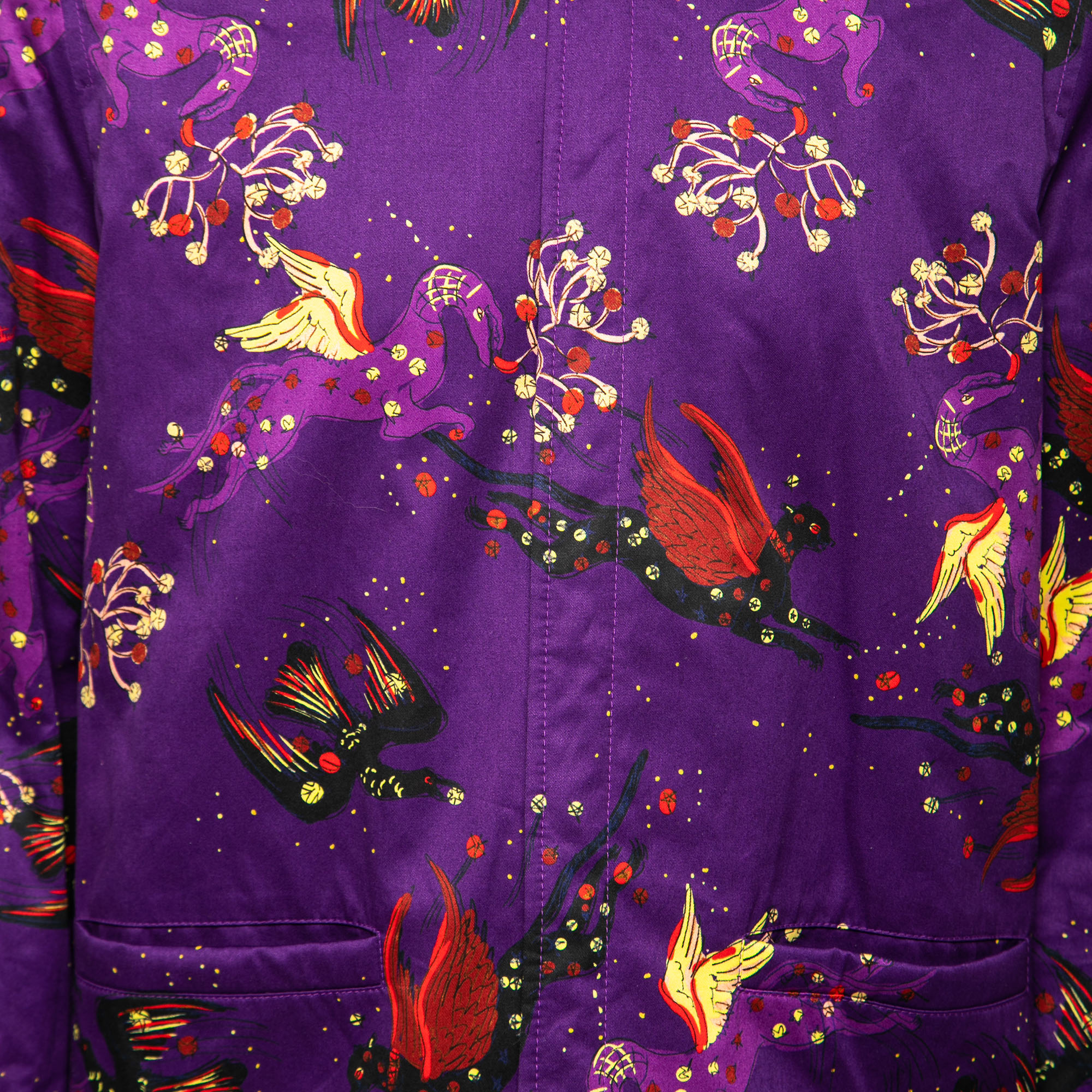 

Valentino Purple Utopia World Cotton Jacket  (IT 48