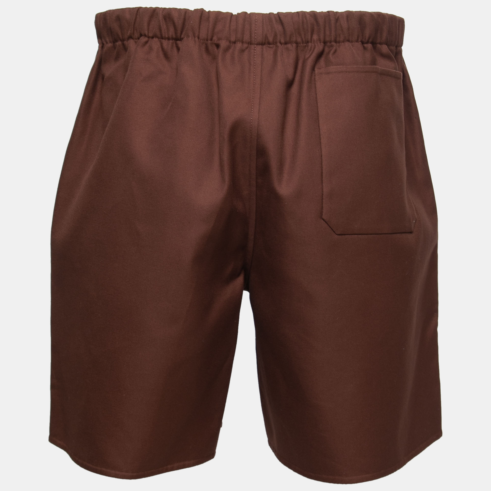 

Valentino Brown Cotton Drawstring Shorts