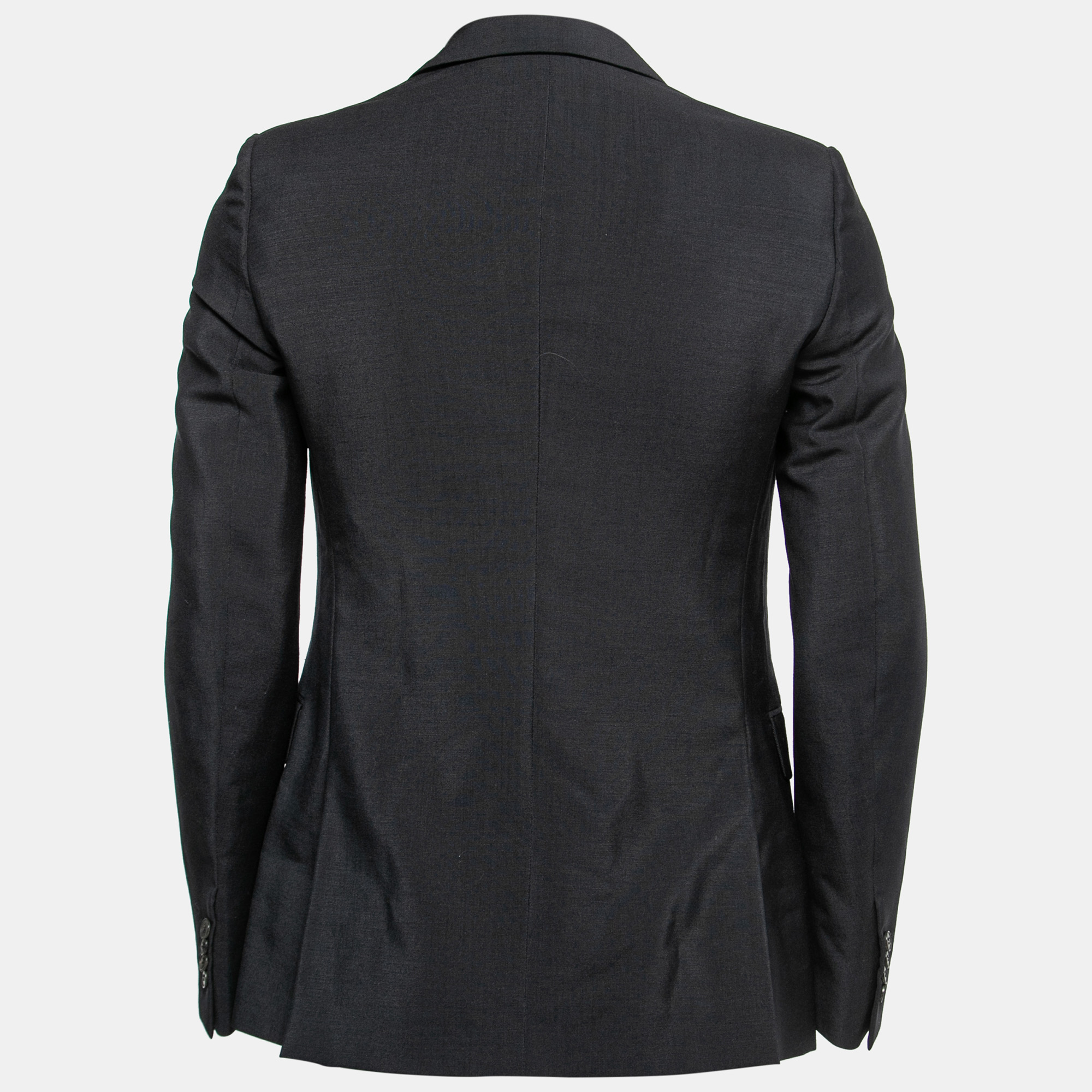 

Valentino Navy Blue Mohair Wool Single-Breasted Blazer