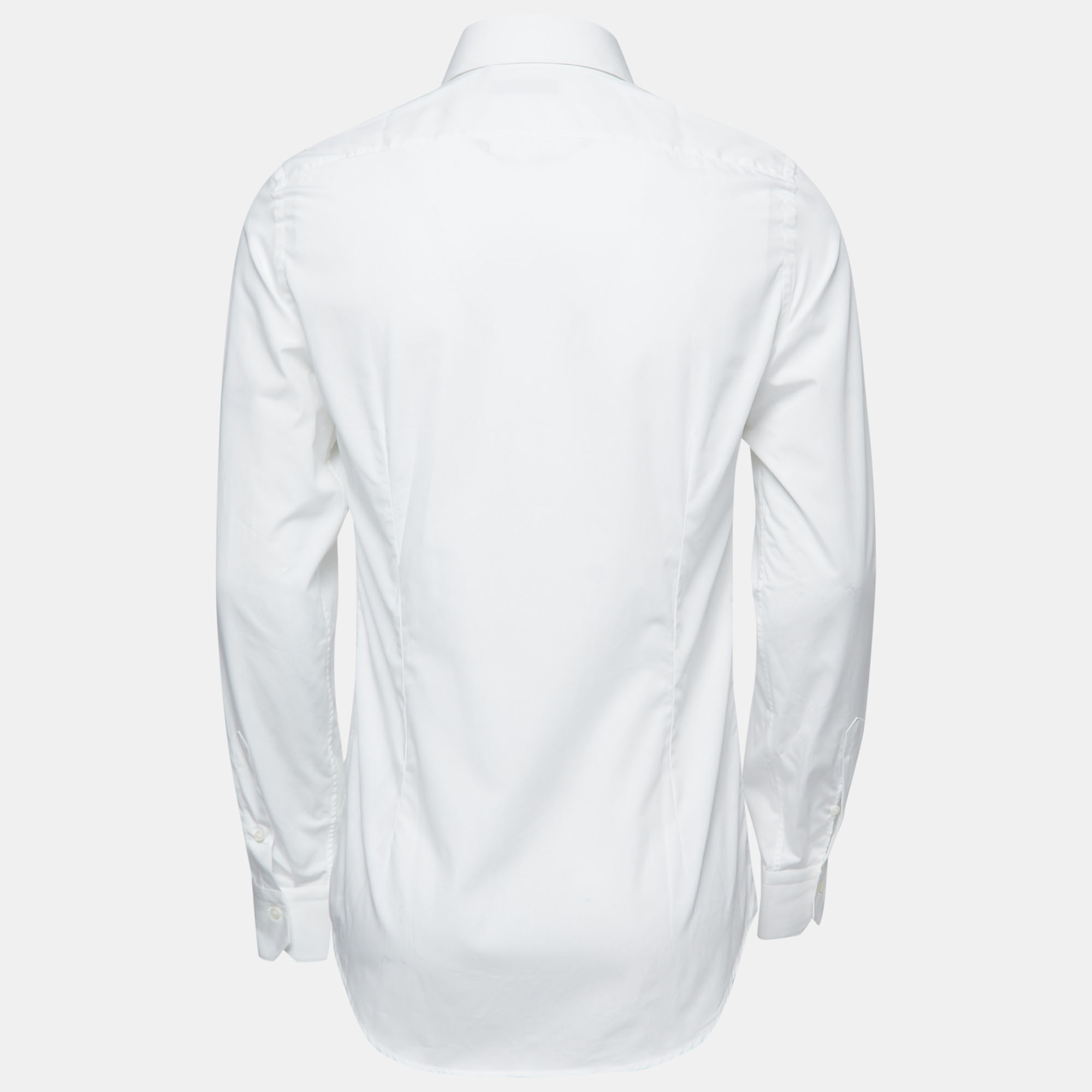 

Valentino White Cotton Button Front Shirt