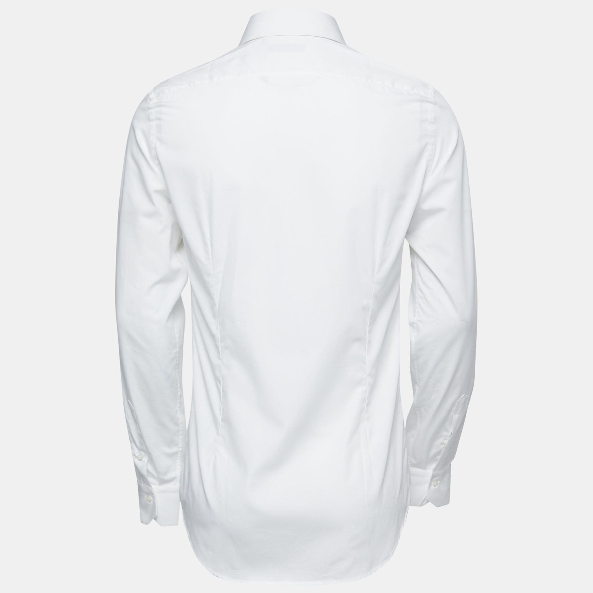 

Valentino White Cotton Button Front Shirt