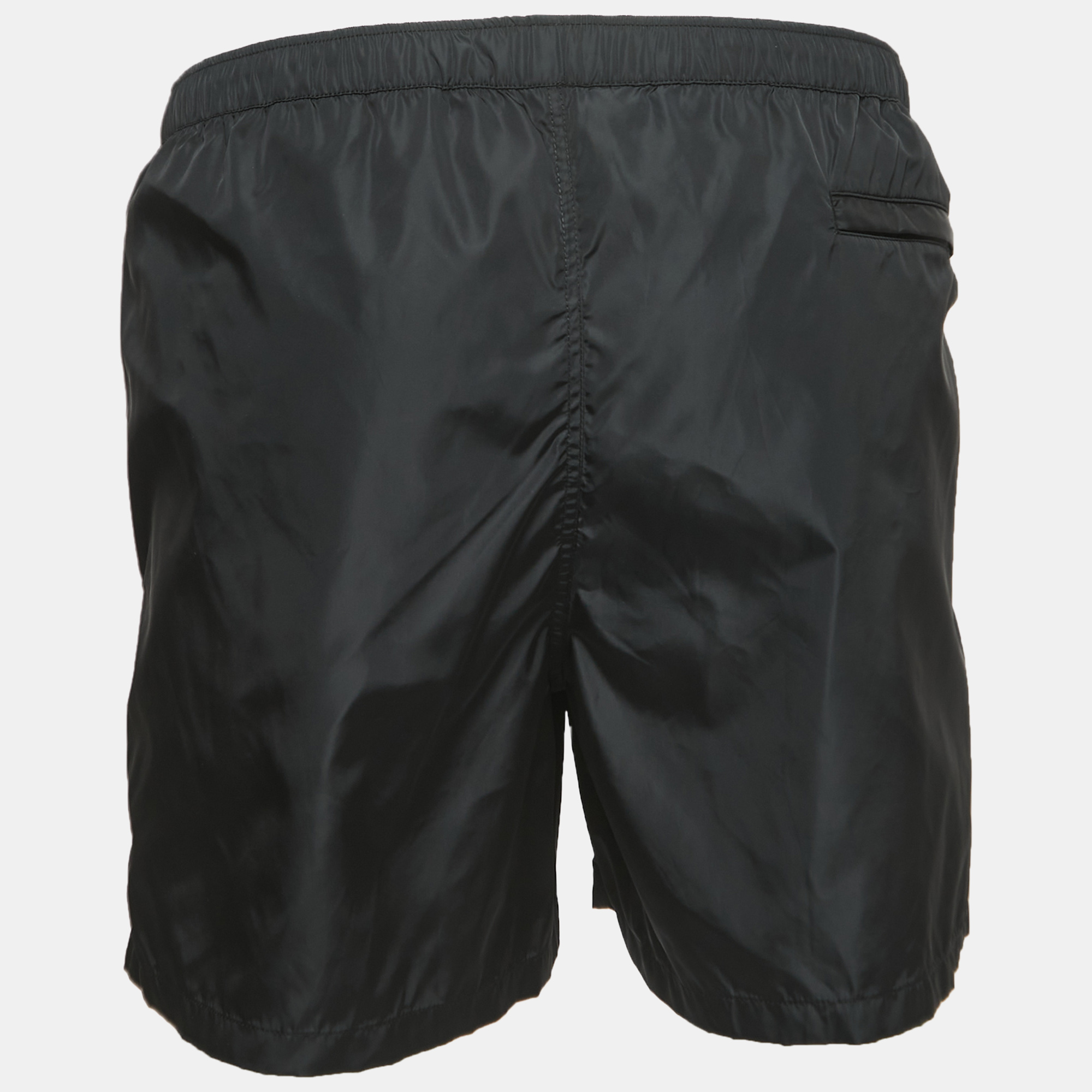 

Valentino Black Nylon VLTN Tag Swim Shorts