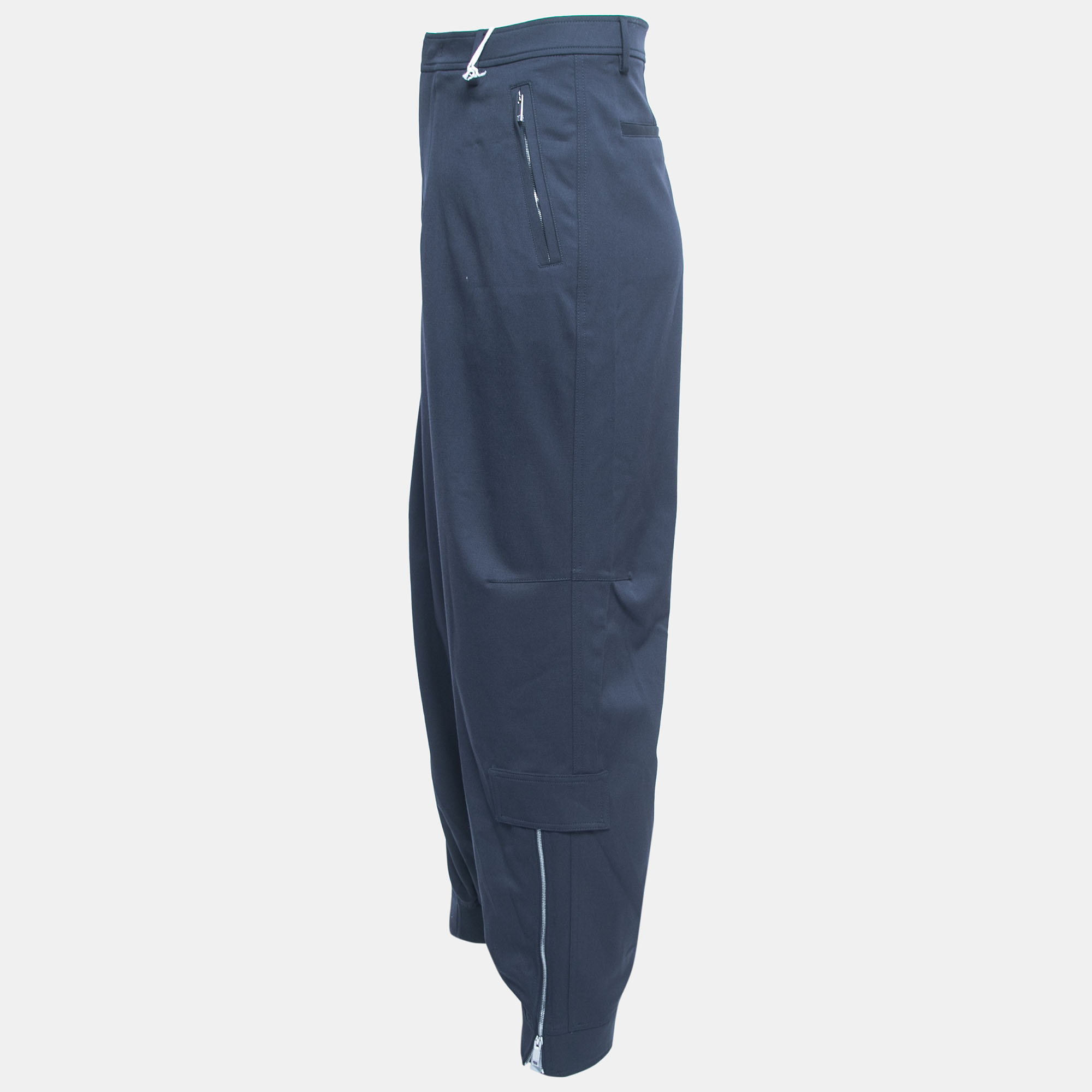 

Valentino Navy Blue Wool Jogger Pants