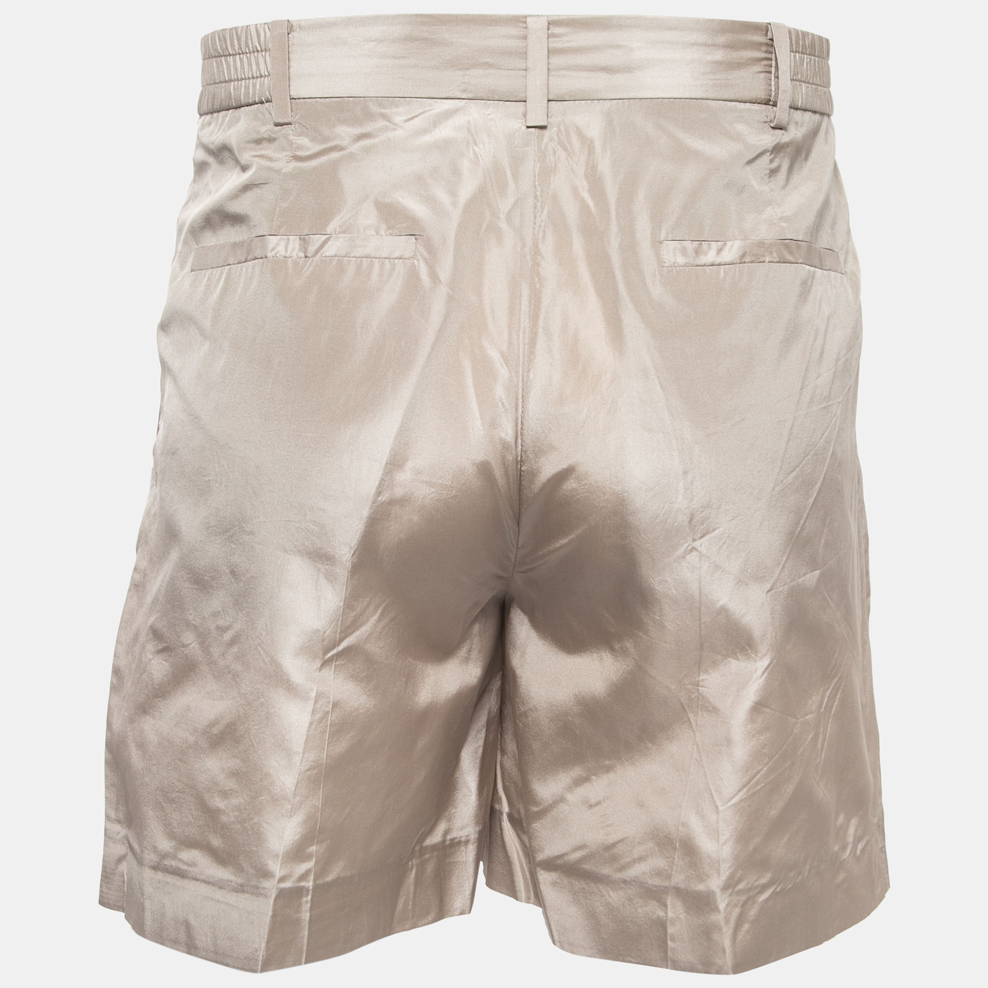 

Valentino Beige Silk Bermuda Shorts