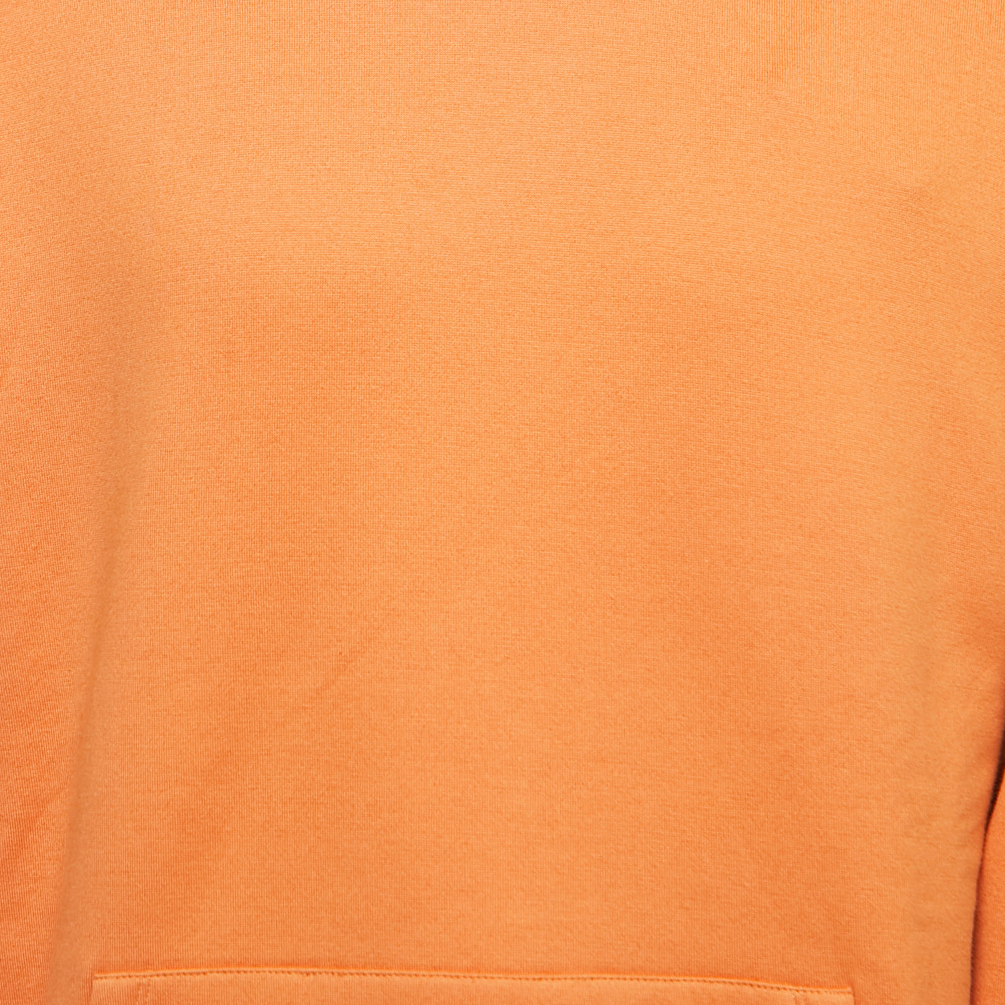 

Valentino Orange Cotton VLTN Detail Hoodie