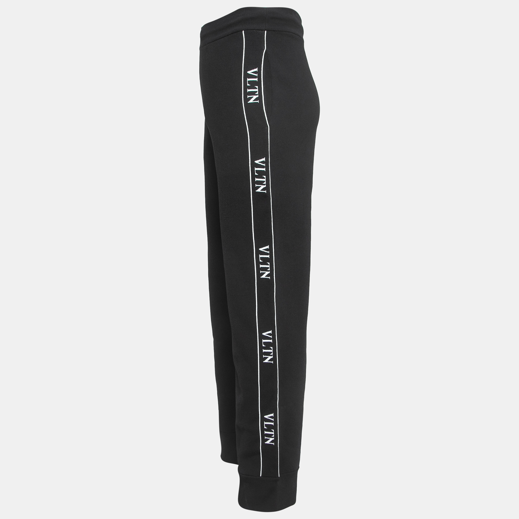 

Valentino Black VLTN Print Jersey Track Pants