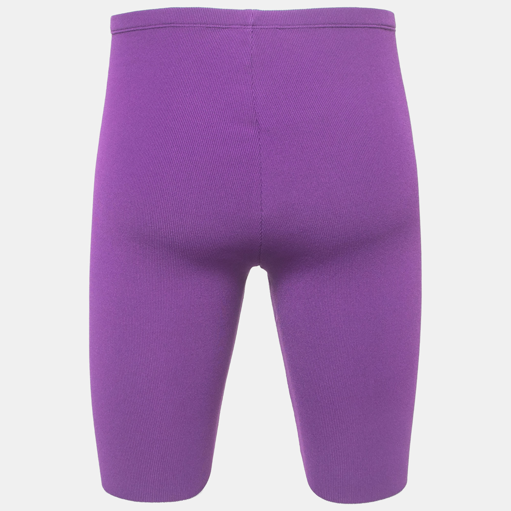 

Valentino Purple Logo Embroidered Knit Shorts