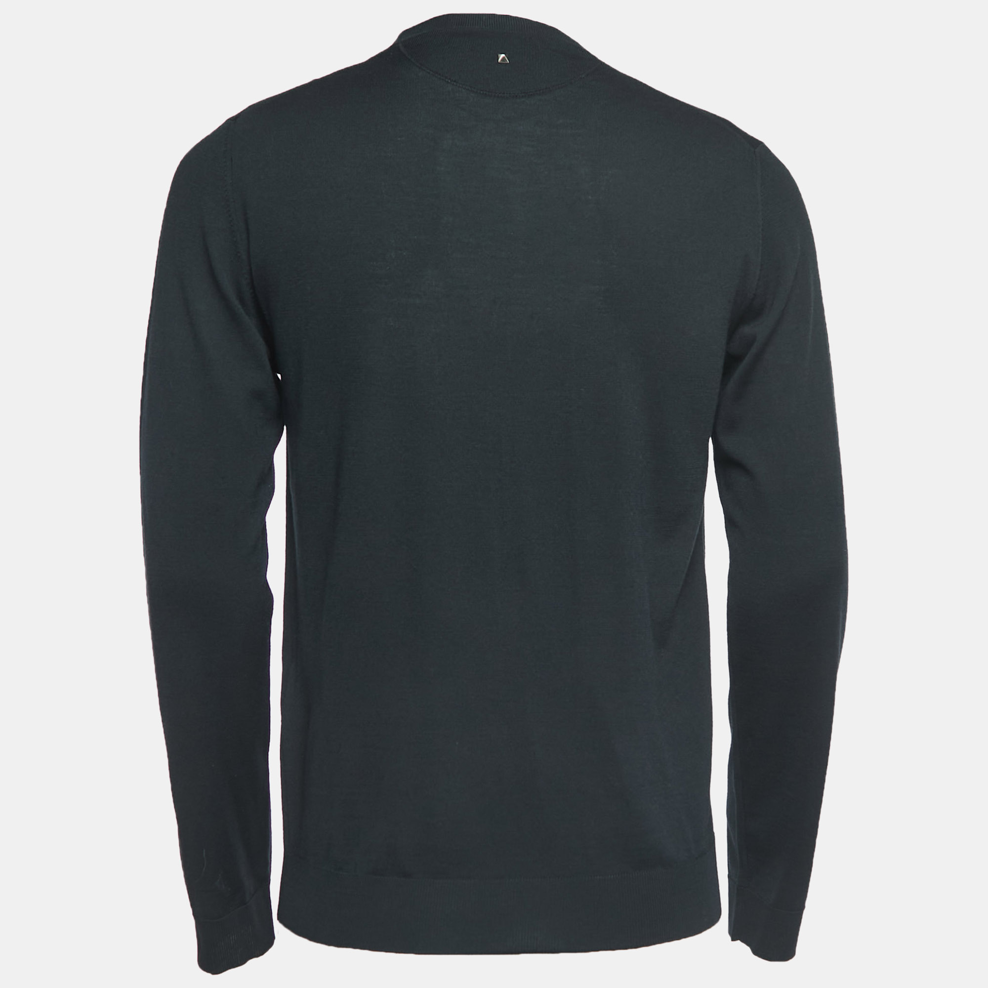 

Valentino Black Wool Knit Long Sleeve Sweater