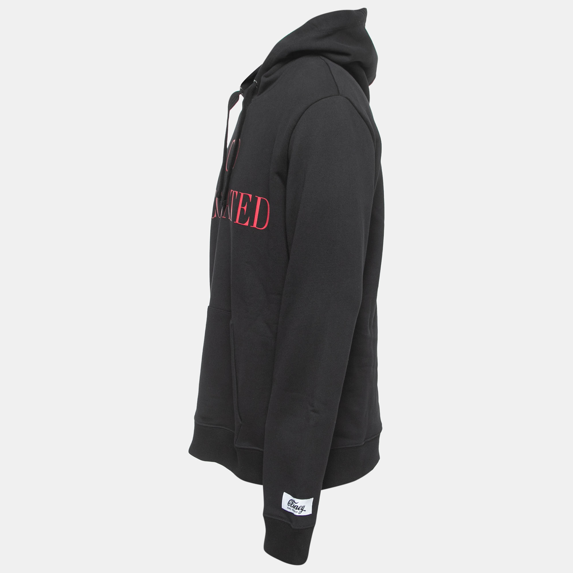 

Valentino Black Cotton Vaccinated Print Hoodie