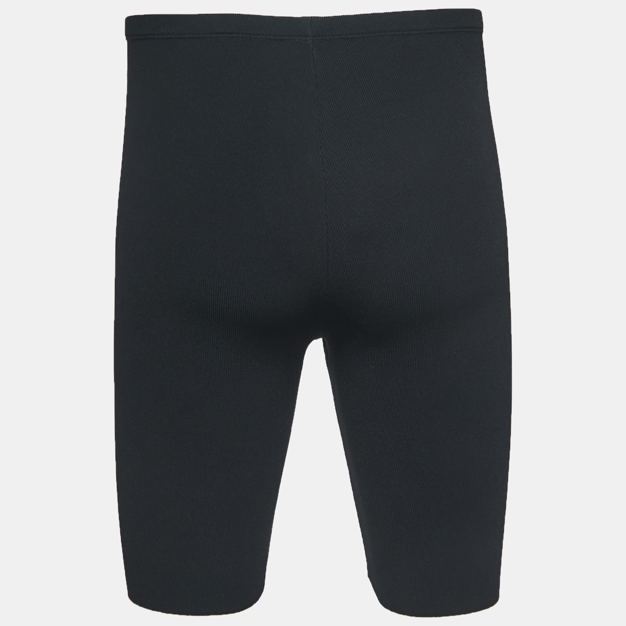 

Valentino Black Logo Embroidered Stretch Knit Shorts