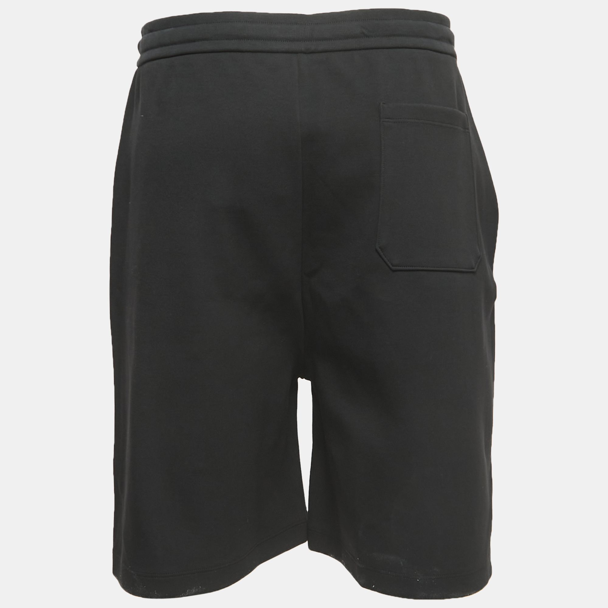 

Valentino Black Rockstud Cotton Jersey Shorts
