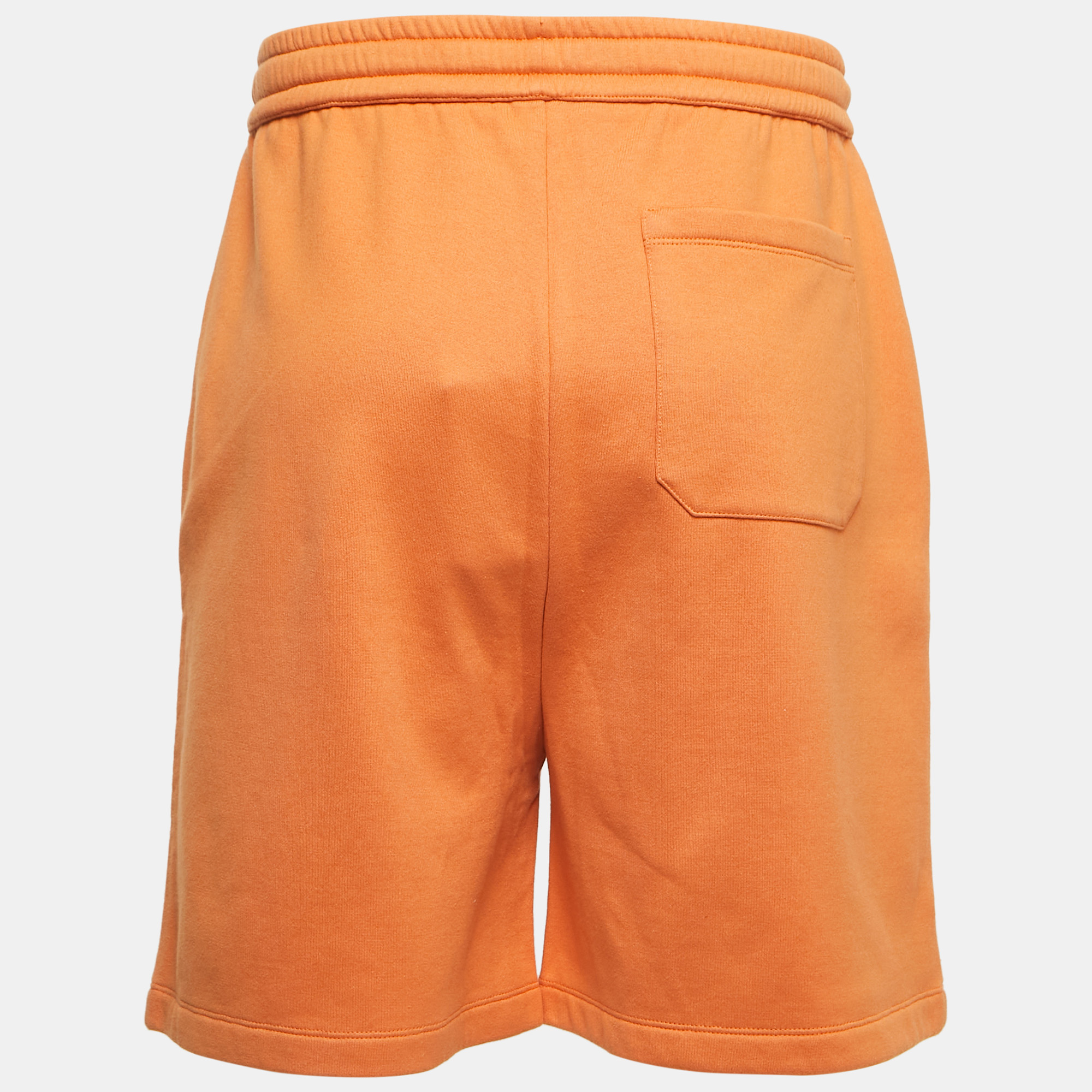 

Valentino Orange Cotton Jersey VLTN Tag Detailed Bermuda Shorts