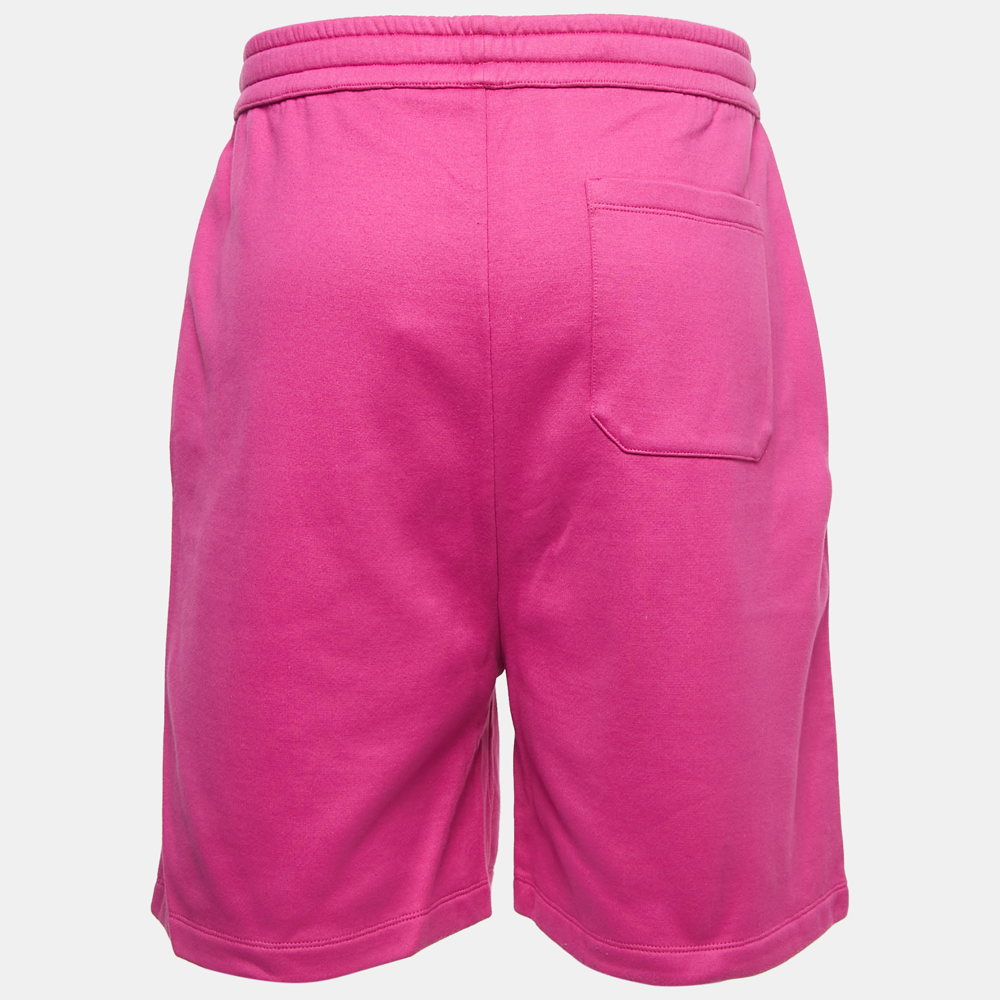 

Valentino Pink Cotton Jersey VLTN Detail Shorts