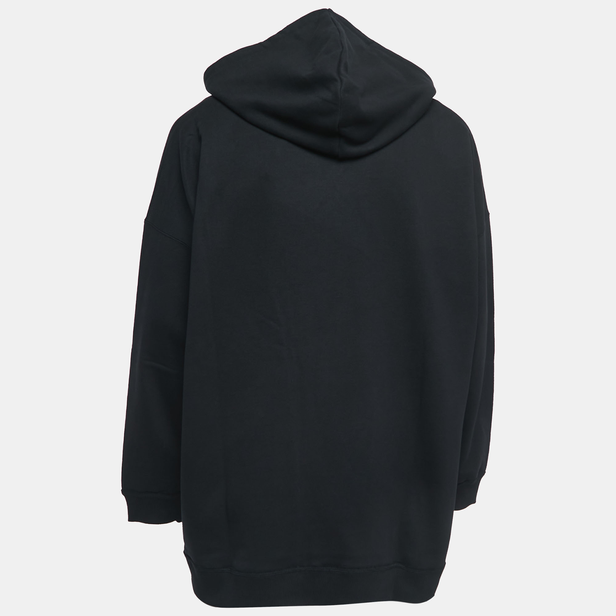 

Valentino Black Logo Print Cotton Jersey Hoodie